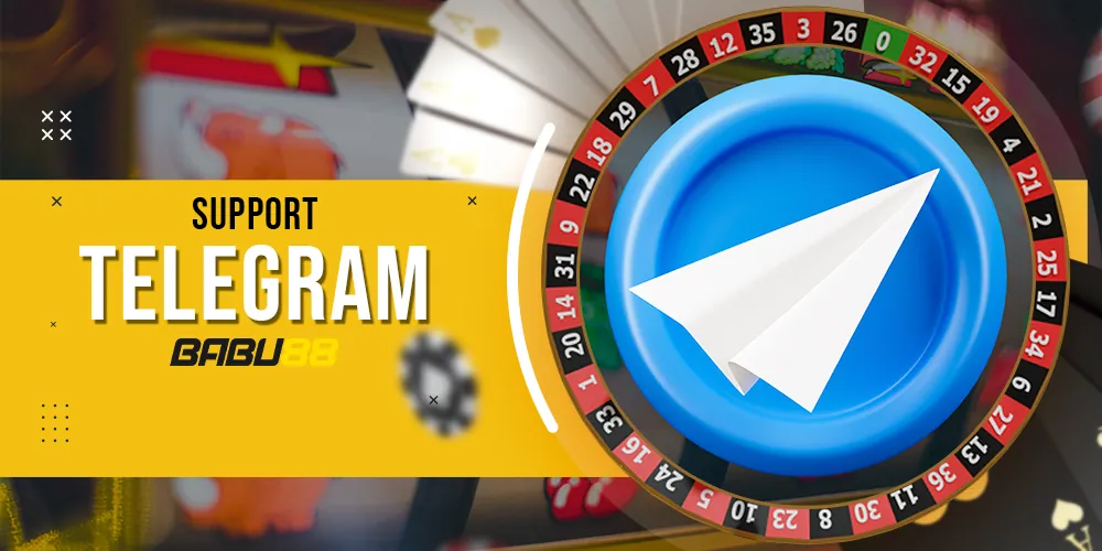 Telegram for contacting the support team