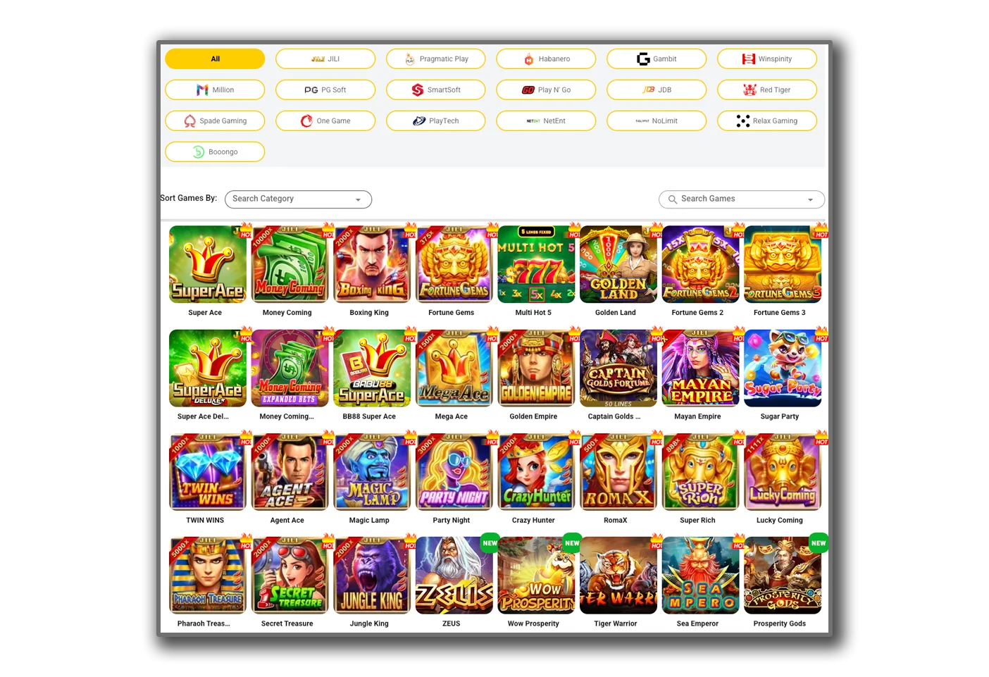 Choosing slots